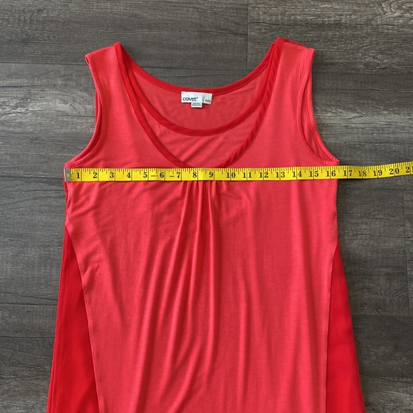 Covet sleeveless modal spandex summer vacation dress orange/red size XS - Picture 8 of 11
